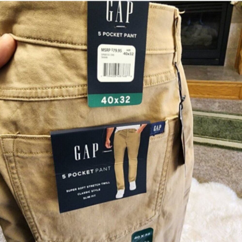 Gap Men's Slim Fit 5 Pocket Pant Size 40